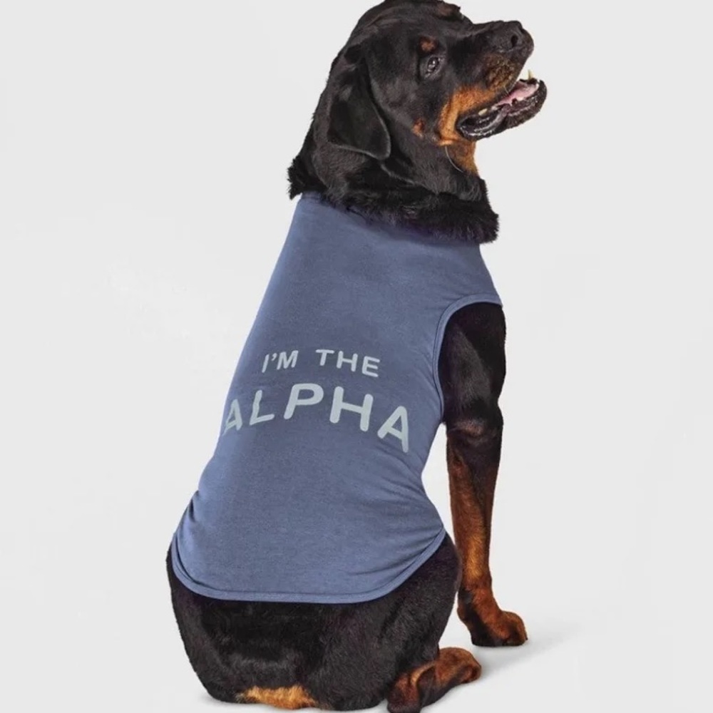Boots & Barkley I’m The Alpha Tank Top Dog Shirt
